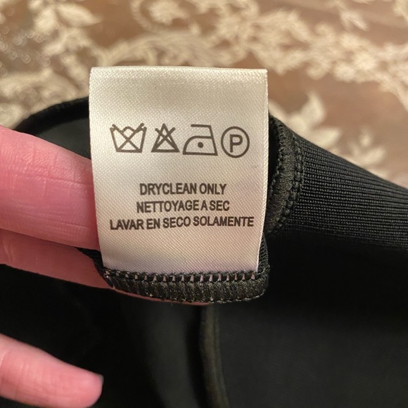 Black Mock Neck Sheer Mesh Long Sleeve Jumpsuit, HMS, Size Large. - Picture 9 of 12